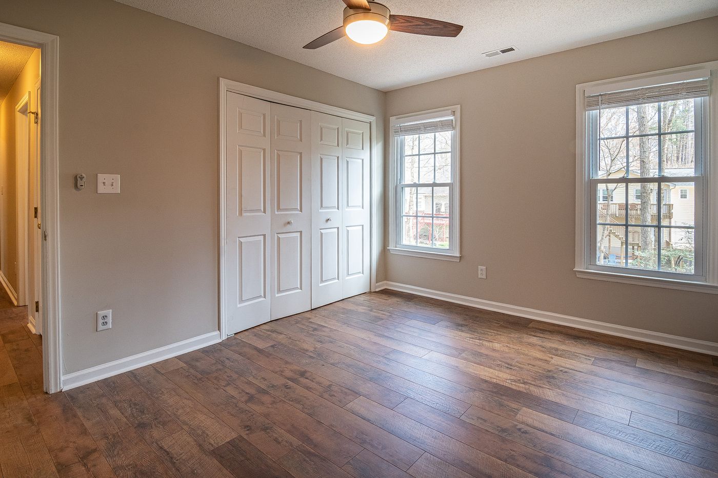A restored wood floor in an Esquimalt home.