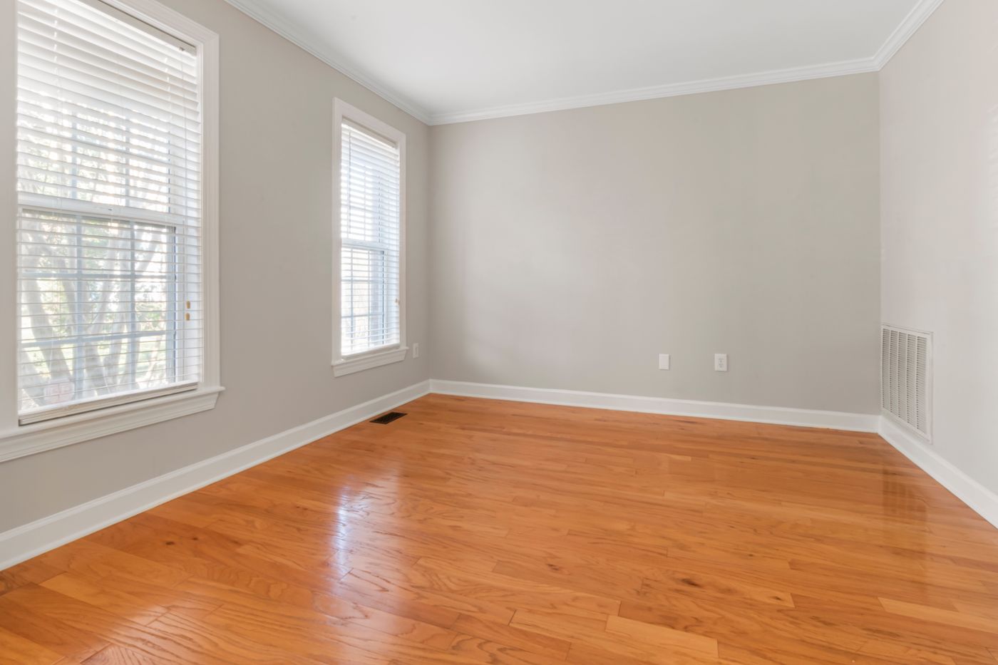 A refinished fir floor in an older Victoria, BC home.